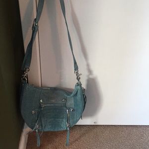 Leather blue Botkier sling bag - beautiful!